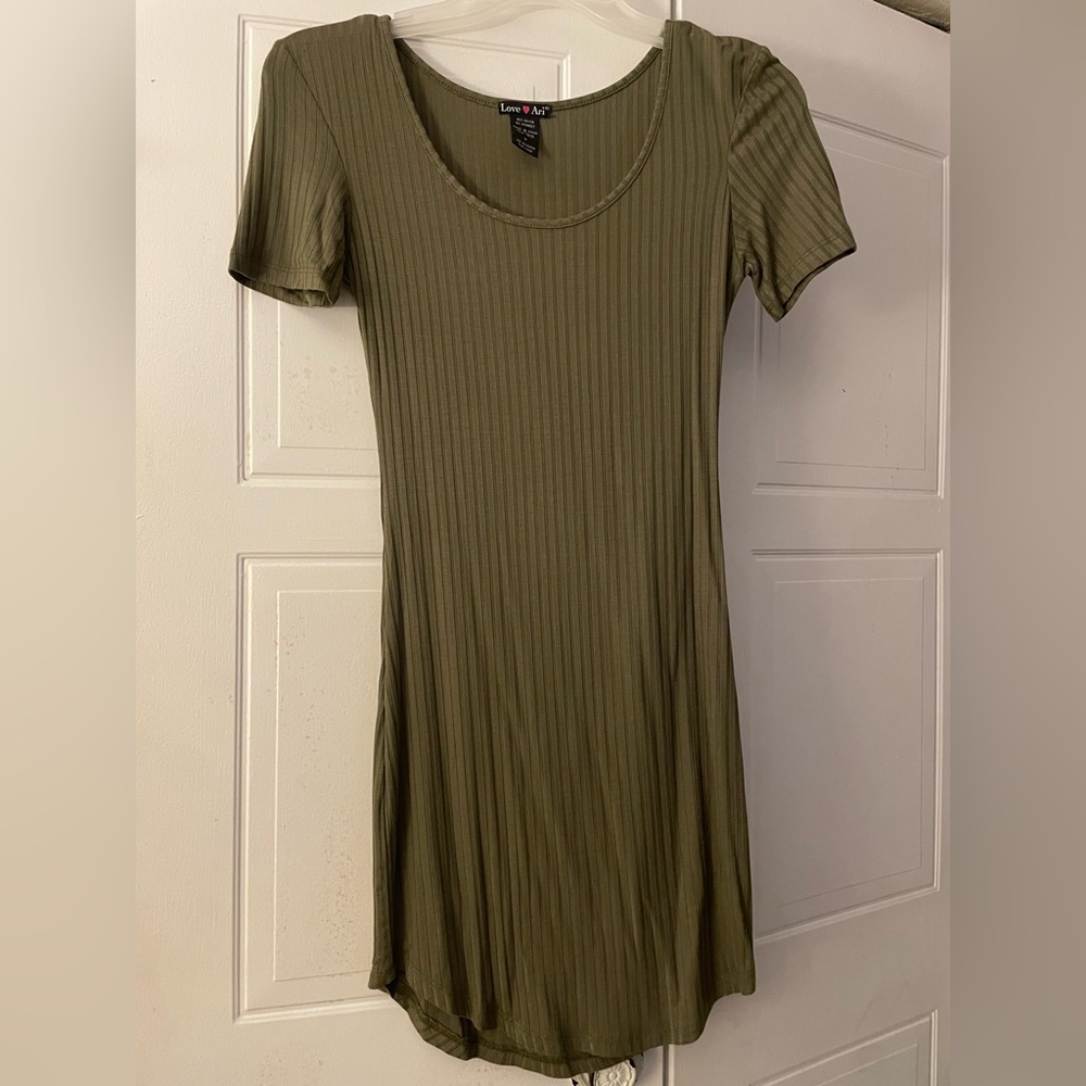 Olive Green Bodycon Dress Size Small
